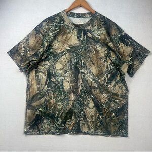 True Timber Men’s XL Camo Tee Shirt Made in USA Crewneck Hunting Lightweight